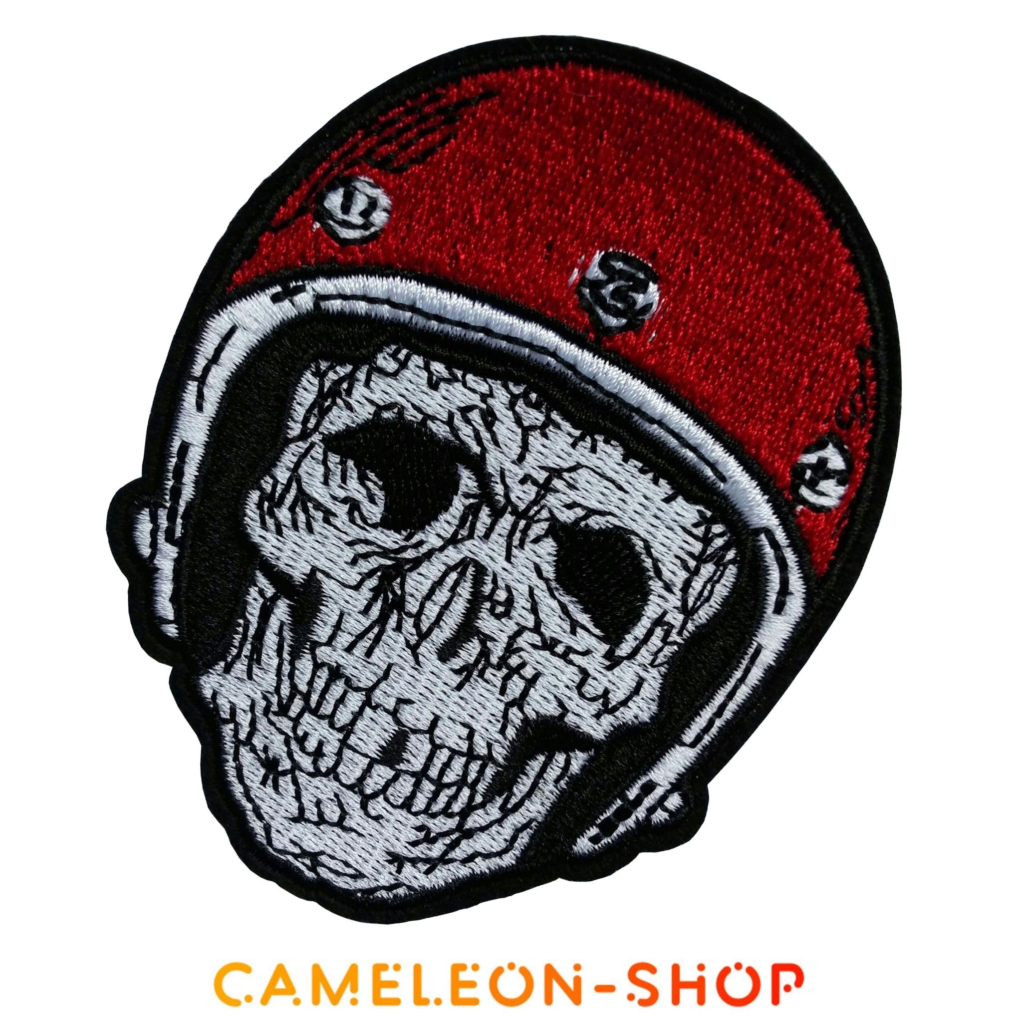 Patch Thermocollant Moto Rouge - 7x8 Cm - Applique Au Fer à Repasser - Décoration Vêtement Et Sac - 2