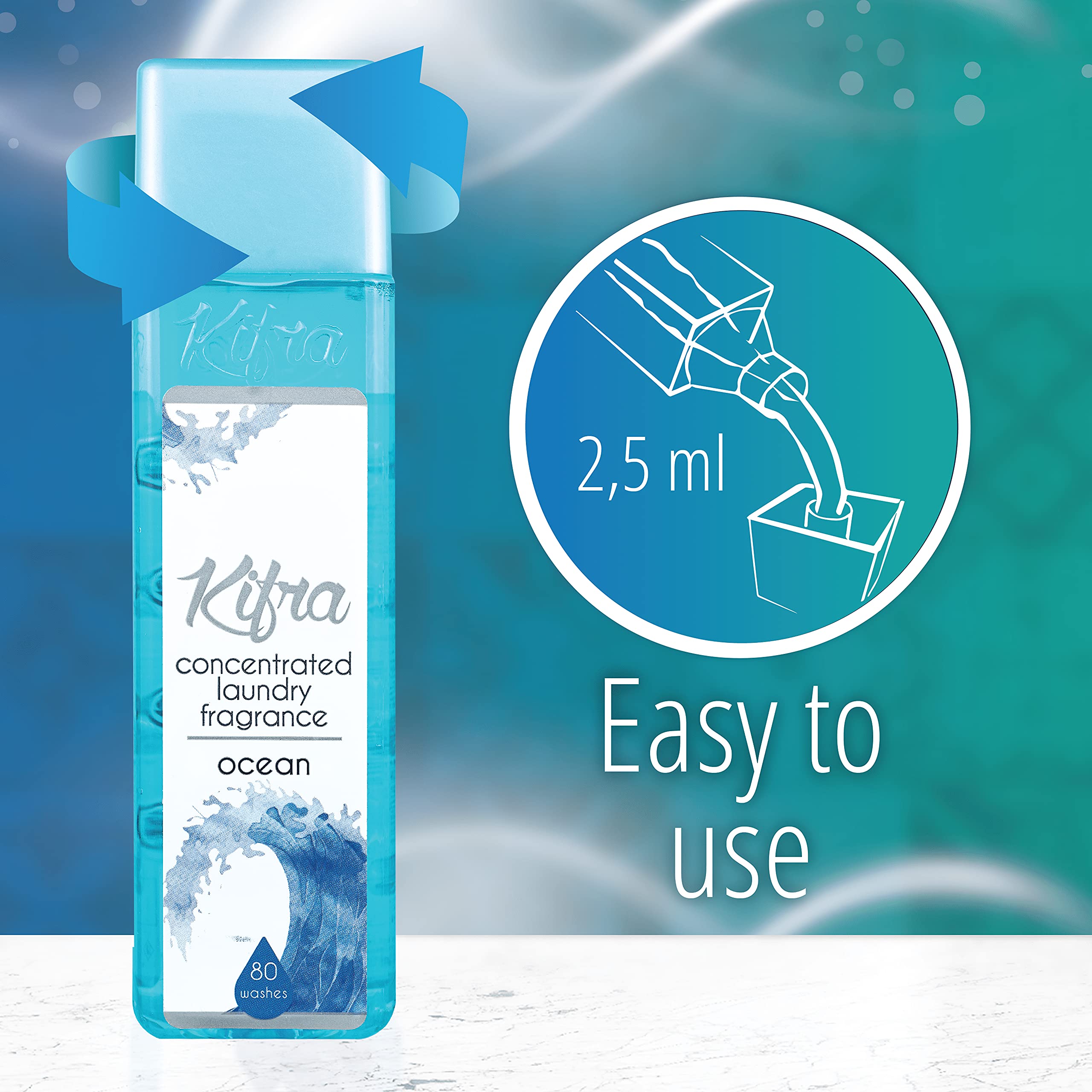 OCEAN - Fragancia concentrada para ropa sucia, 6.76 fl oz, 6.8 fl oz, 80 ciclos de lavado 6