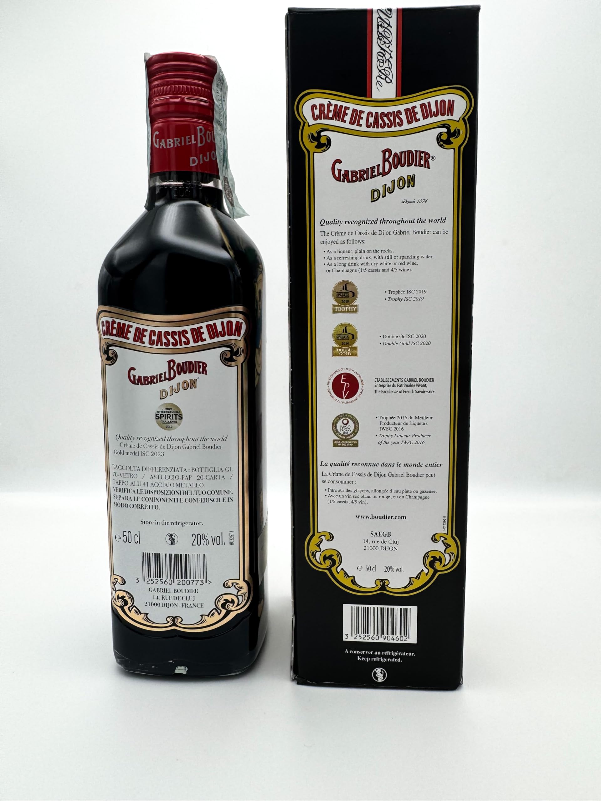 Gabriel Boudier Creme De Cassis - 500 ml