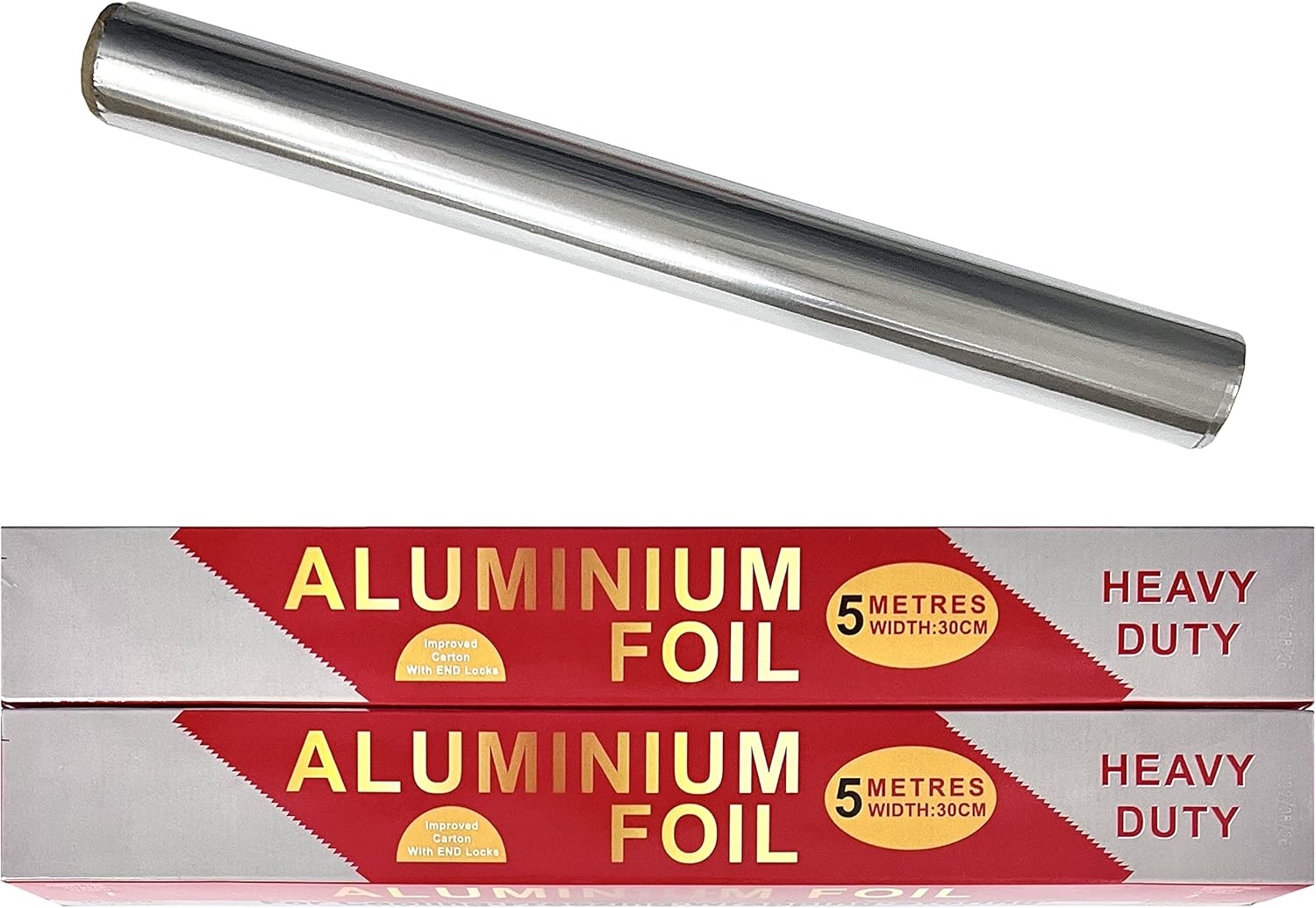 Versatile Aluminum Foil Wrap Paper 12" x 16.5 ft, 10