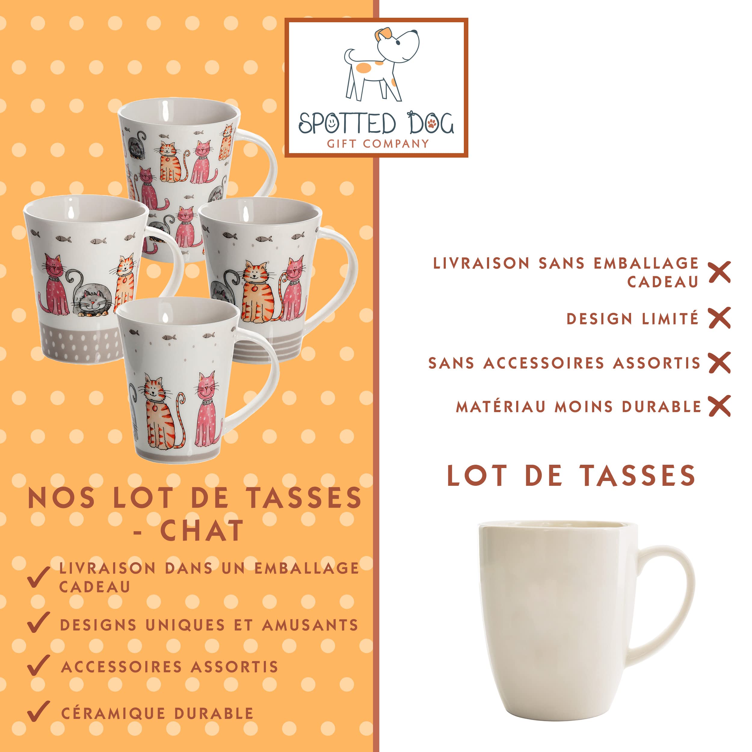 SPOTTED DOG GIFT COMPANY Set van 4 Keramische Koffiemokken 380ml met Kippenmotief, Kip Mokken Koffiekopjes voor Koffie en Thee, Cadeau voor Vrouwen en Dierenliefhebbers SPOTTED DOG GIFT COMPANY Set van 4 Keramische Koffiemokken 380ml met Kippenmotief, Kip Mokken Koffiekopjes voor Koffie en Thee, Cadeau voor Vrouwen en Dierenliefhebbers
