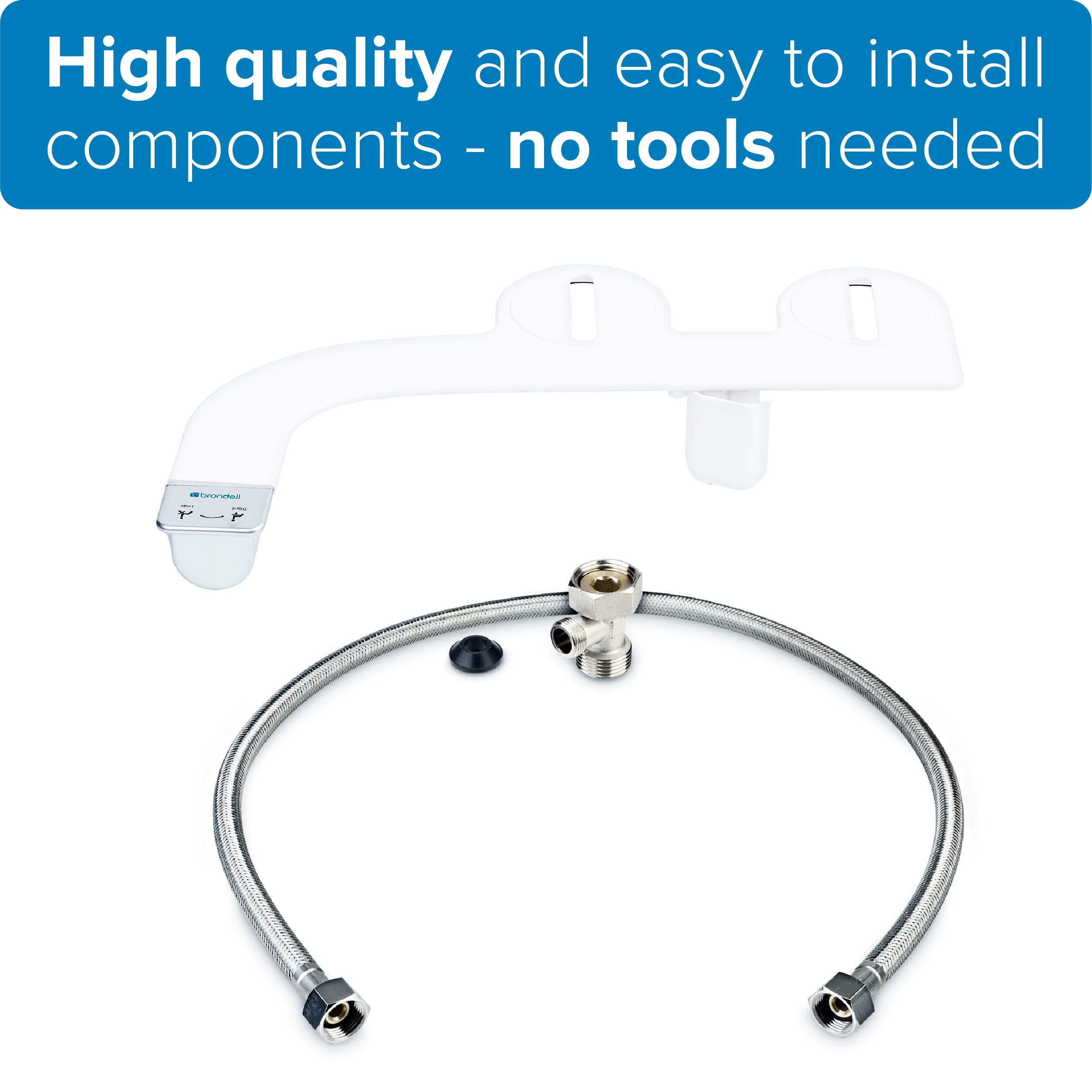 Brondell Bidet Thinline Dual Nozzle SimpleSpa SS250 Fresh Water