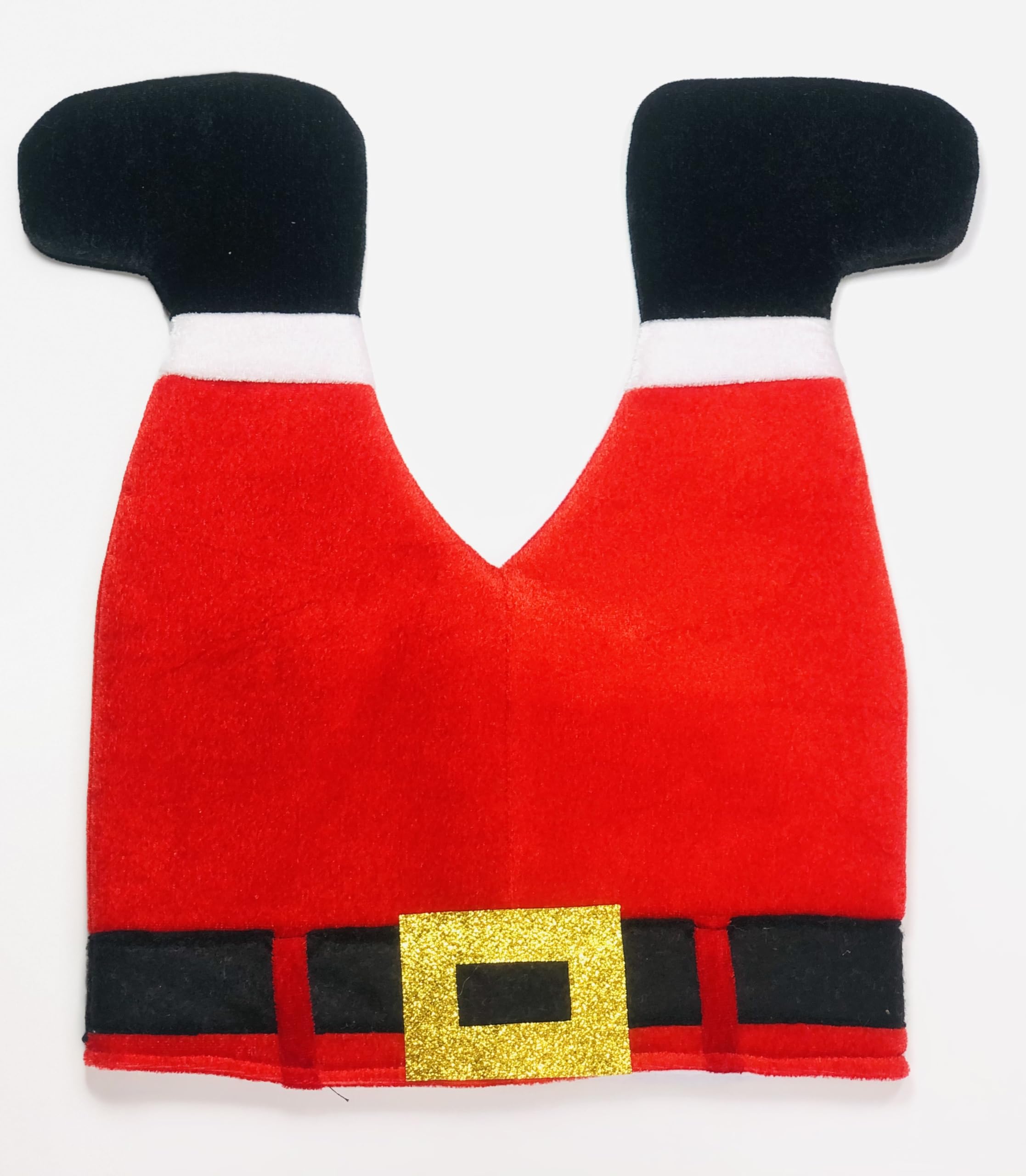 Shatchi Santa Leg Hat Cap – Novelty Christmas Hat For Adults & Kids – Plush Christmas Santa Hat Costume Christmas Fancy Dress Party Xmas Office Funny Headwear Accessories
