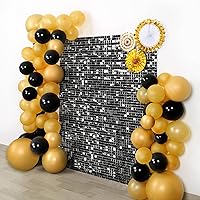 Vista 146 de 36 Panels Giltter Wall Backdrop Pink Shimmer Wall Backdrop for Party Wedding Birthday Engagement Bachelorette Parties Anniversary Decoration