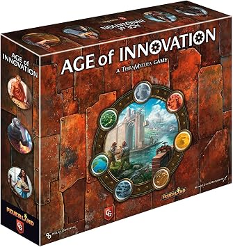 Feuerland Spiele | Age of Innovation A Terra Mystica Game | Board Game | Ages 14+ | 1-5 Players | 40 Minutes Playing Time