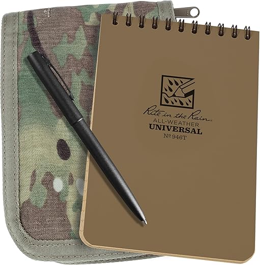 Matériel Géologie Pour Étudiant 52 Rite in the Rain 946M-KIT Kit de carnets à spirales résistant aux intempéries 10,2 x 15,2 cm Couverture en tissu...