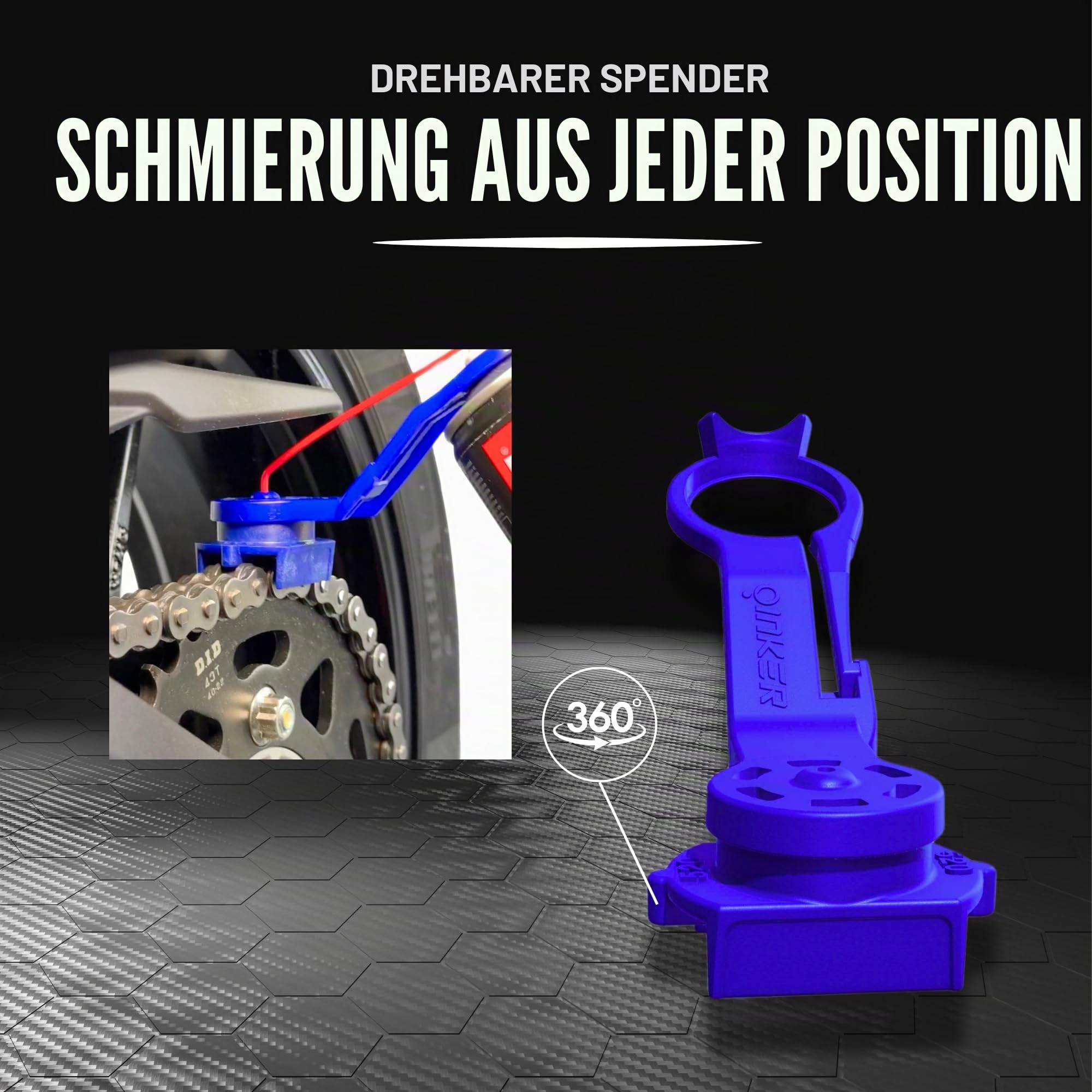 Oinker Motorrad-Kettenöler für 525 Kettengröße - Dirtbike Streetbike Kettenwerkzeug | Dirtbike, Streetbike, Kettenwerkzeug
