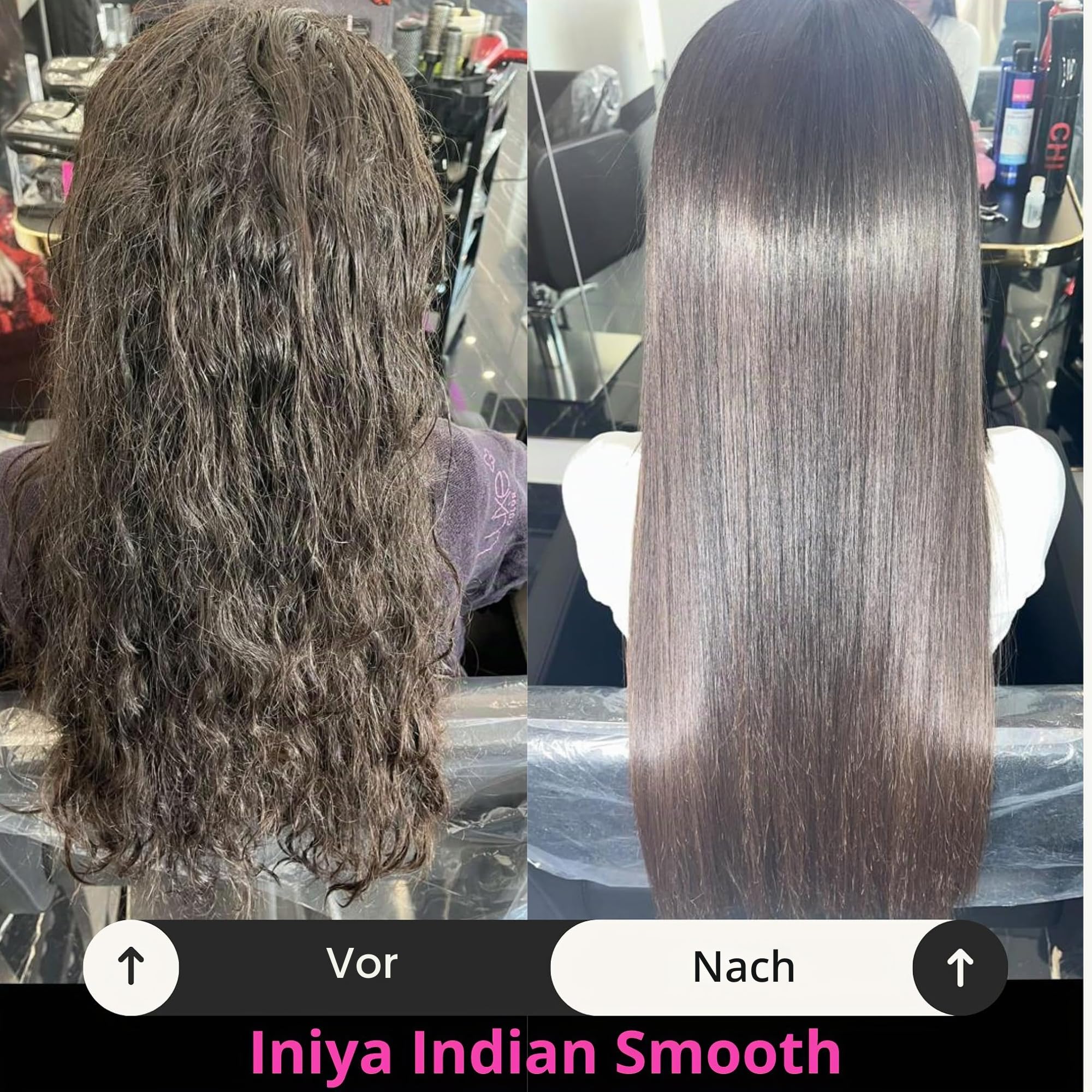 Indisches Glätteisen Tannin ohne Formol | Glättung Tannin & Hyaluronsäure & Amla | Iniya Professional