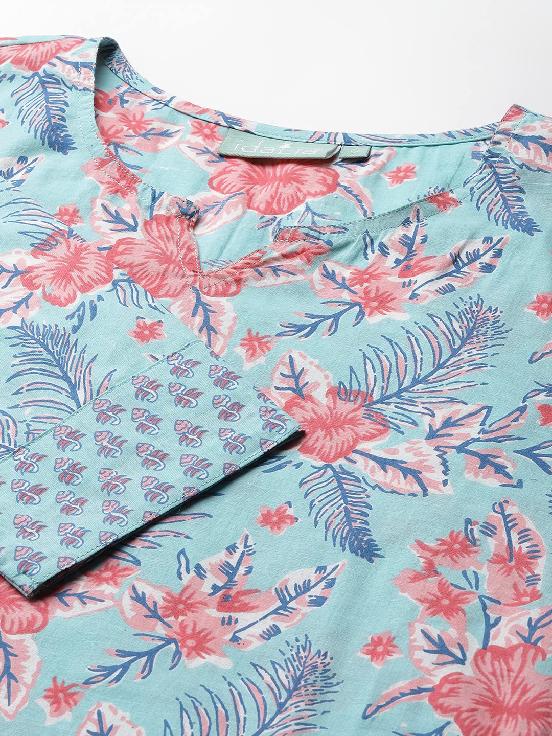 Idalia Sky Blue Printed Kurta Set