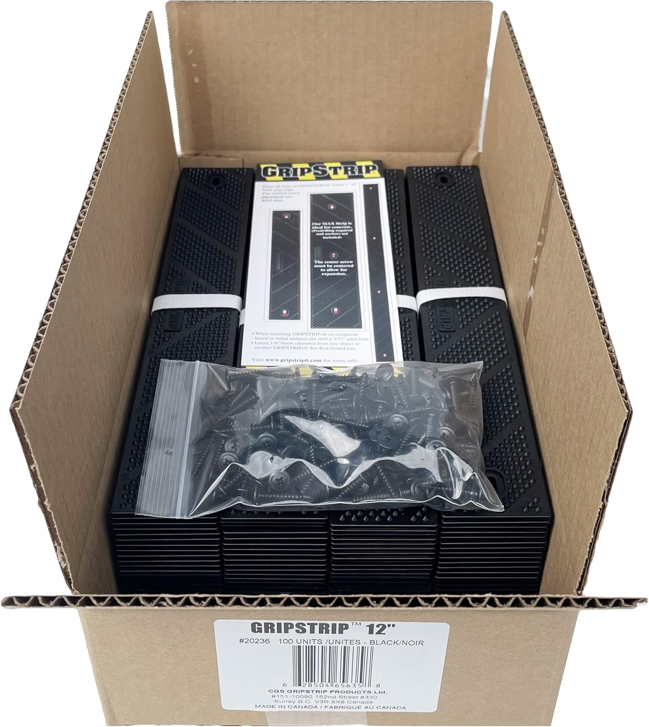 GripStrip Stair Treads for Wooden Steps, Non Slip Stair Grips for