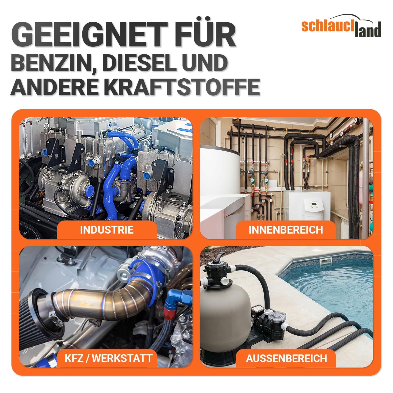 10m EPDM KÜHLMITTEL-SCHLAUCH C-TEX Ø 19 x 26 mm Kühler Schlauch 130°C | VIELE GRÖSSEN & LÄNGEN | Textil Gewebe-verstärkt Unterdruck Gummi-Schlauch Heisswasser Bremsflüssigkeit Kühlwasser DIN 73472
