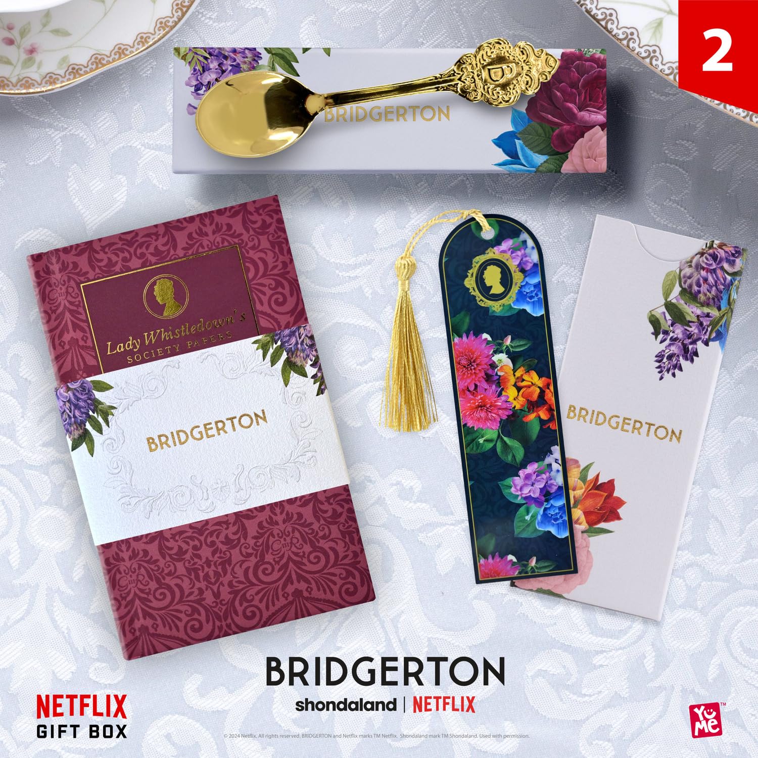 YuMe 15309 - Scatola regalo Netflix, calendario dell'Avvento con effetto sonoro, da 16 anni, 24 sorprese da 7 popolari serie Netflix