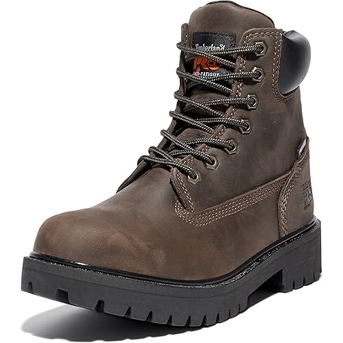 Timberland PRO Men's Direct Attach 6 Inch Soft Toe Insulated Waterproof Work Boot, Marigold