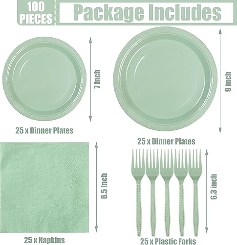 Miniatura 9 de Juego de 100 platos y servilletas de papel de color rosa intenso, vajilla de fiesta rosa intenso, platos desechables y servilletas para bodas,