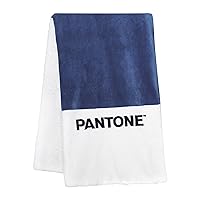 PANTONE Plaid Divano e Letto Sherpa a Doppio Strato Ultra Morbido e Avvolgente