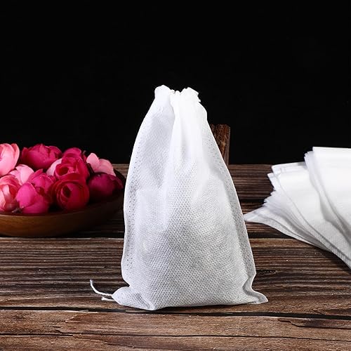 Miniatura 7 de Bolsas de café frío, 100 unidades desechables de filtro de polvo de café, bolsas de transporte con cordón fino para café helado, té caliente,