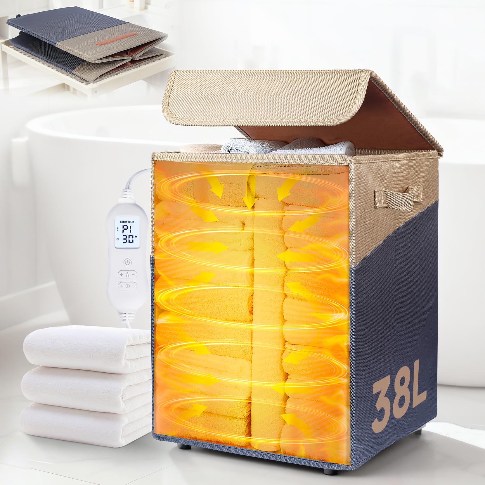ERABAY 38L Foldable Towel Warmer