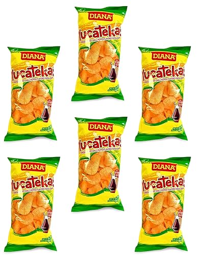 Diana Yucatekas (vinagre y chile picante saborizado con chips de yuca) 2.29 onzas, 2.29 oz mismo gran sabor. (Paquete 06)