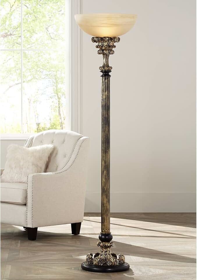 Black and Gold Floor Lamp