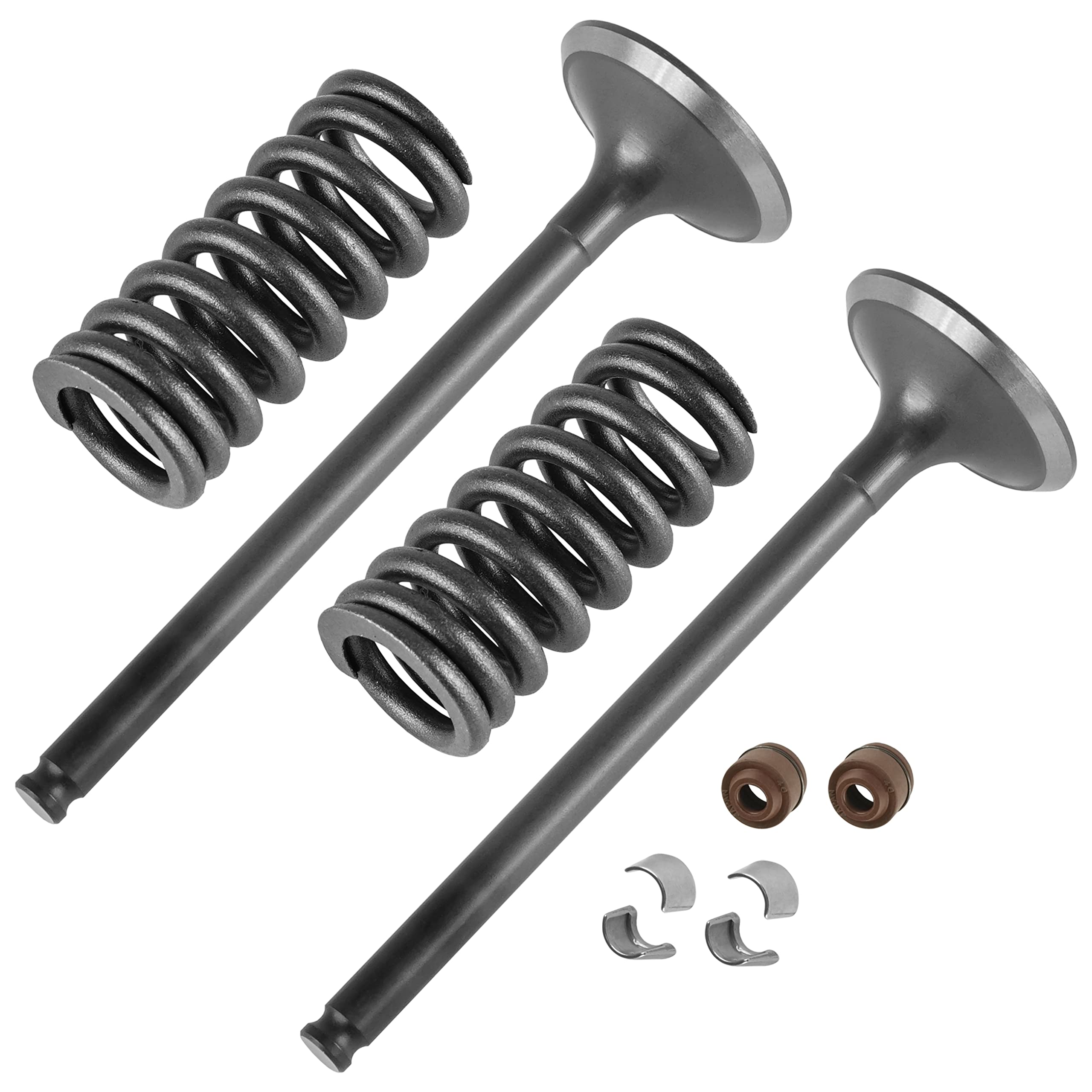 Caltric2x Exhaust Valve Kit compatible with Honda CRF250R 2004 2005 2006 2007/14721-KRN-670