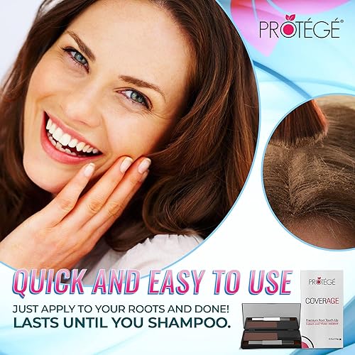 Miniatura 5 de Retoque de raíz de primera calidad cobertura corrector instantáneo de raíces para cubrir raíces entre las visitas al salón resistente al agua Caoba