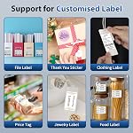 M220 Label Printer, 3 Inch Label Maker, Thermal Barcode Printer for Halloween, Name, Address, Labeling, Mailing, Home, Office, Small Business, Compatible with Phones & PC, with 100 Labels