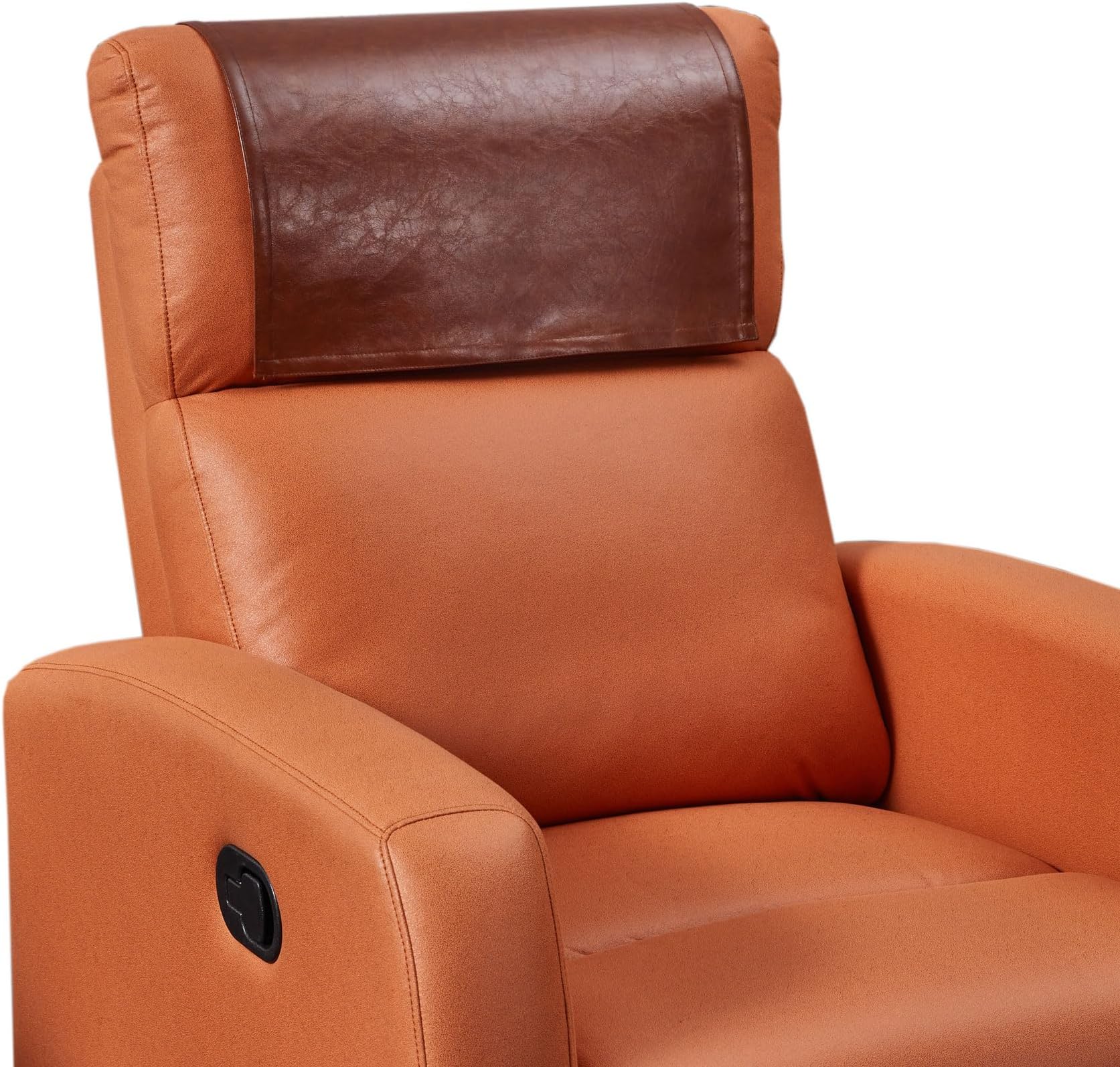 Hittun Non Slip Recliner Headrest Protector Washable Faux