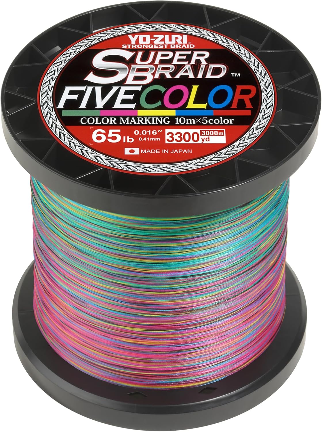 Yo-Zuri Super Braid 65LB 5 Color 3300YD