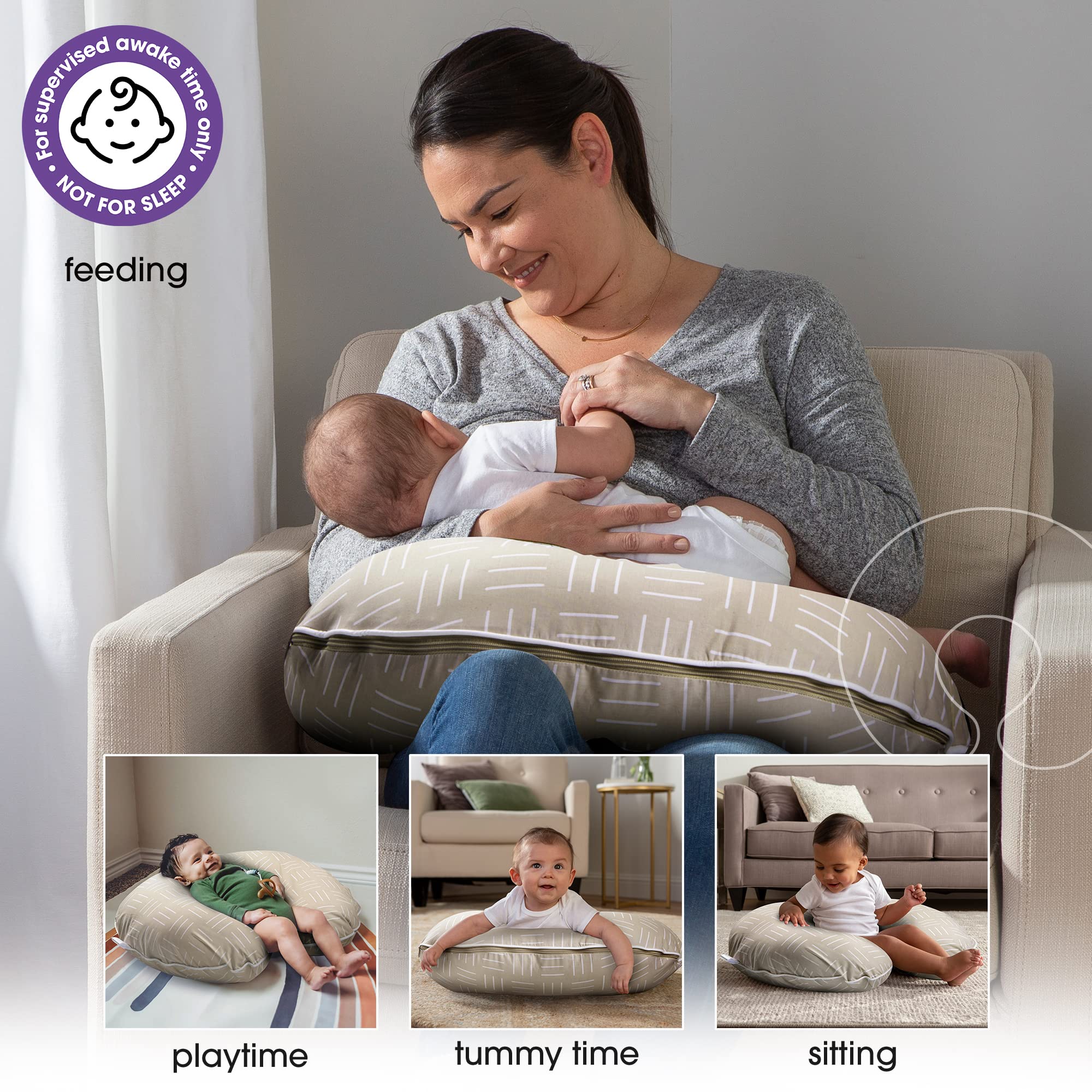 Organic Cotton Infant Feeding Support Pillow Nursing Pillows For