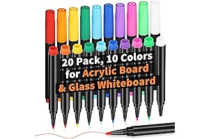 20 Acrylic Calendar Markers: Ultra Fine Dry Erase Markers for Acrylic Calendars