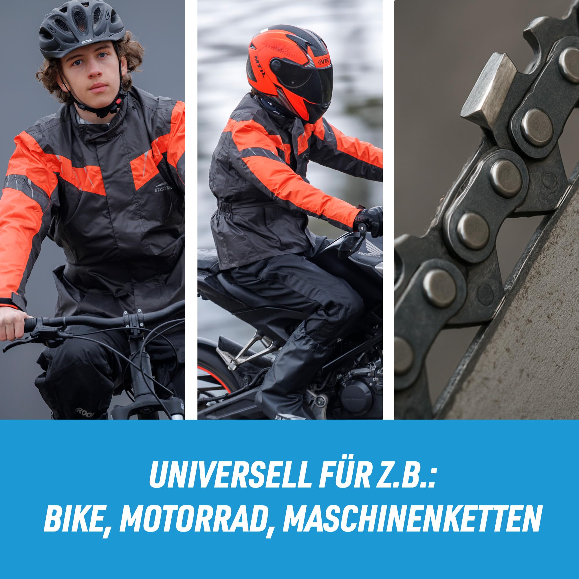 Louis Care Kettenspray Weiß 750ml – Hochwertiges Kettenfett für Motorrad und Fahrrad, Schmiermittel für Kette und Kettenpflege, Weißes Spray mit Starker Haftung, Schutz vor Verschleiß und Korrosion