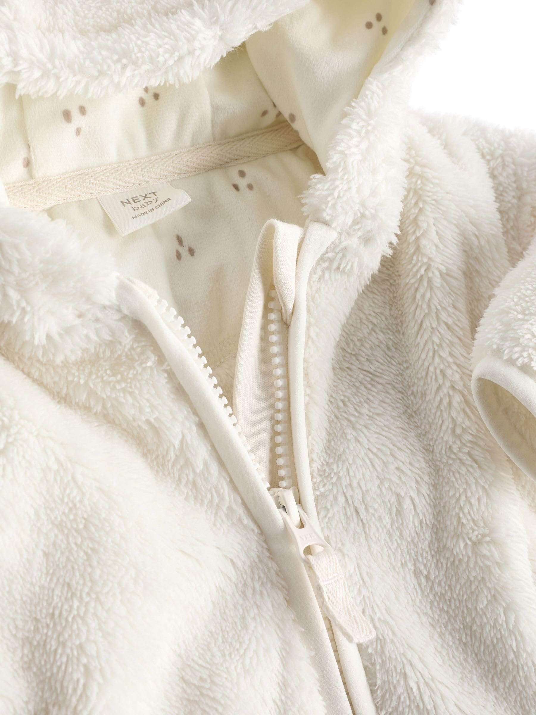 NEXT Bébé fille Veste à capuche bébé en polaire