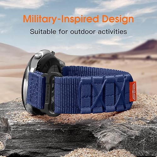 Miniatura 6 de Bandletic Compatible con 3 correas de reloj Samsung Watch, correa resistente compatible con Samsung Gear S3 Frontier, correa de nailon tejida para