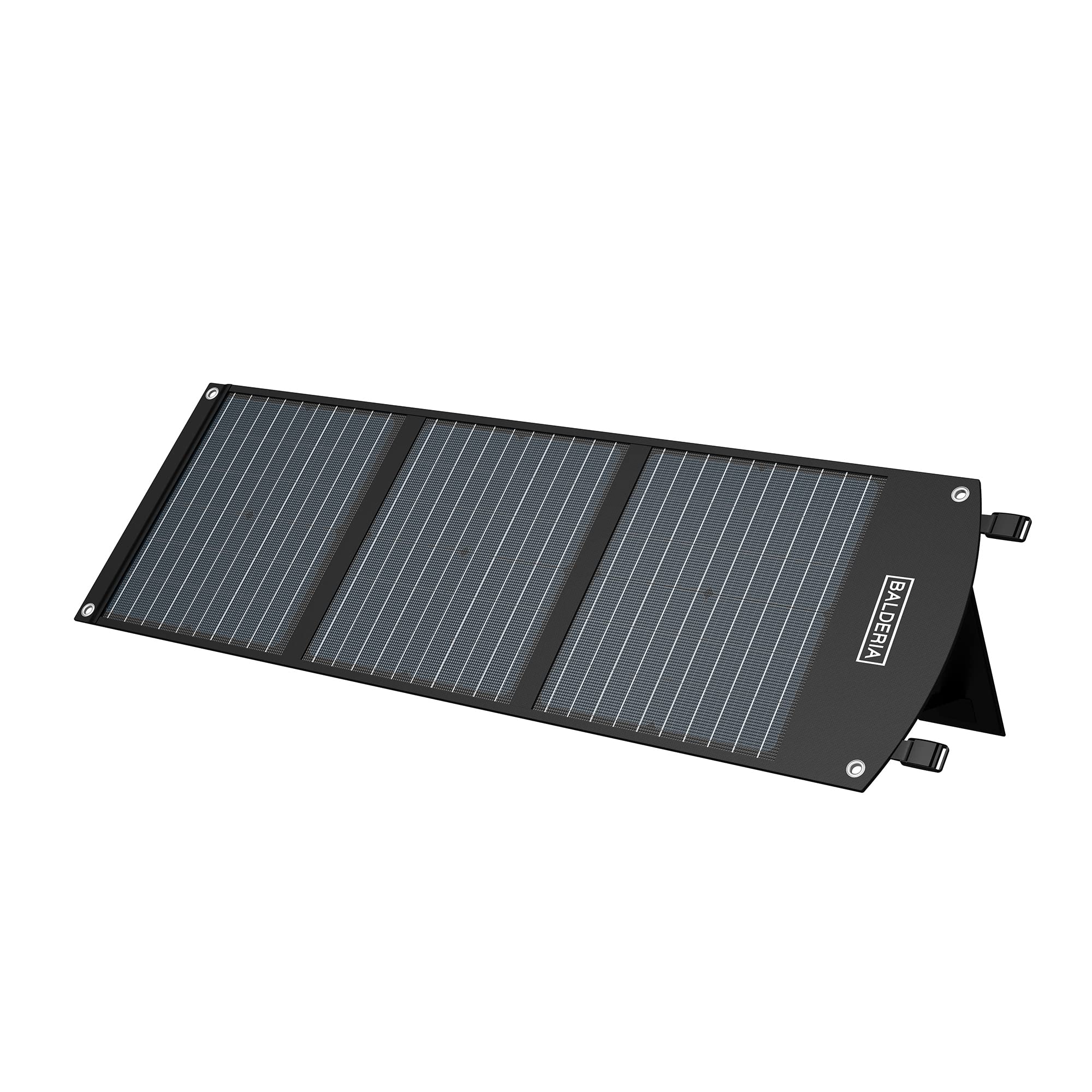 BALDERIA Solarboard SP60: Foldable Solar Panel 60W for Power Station, Solar Module for Mobile Solar Generators, DC USB, 2 Stand Handle, Power for Outdoor, Camping or Motorhome