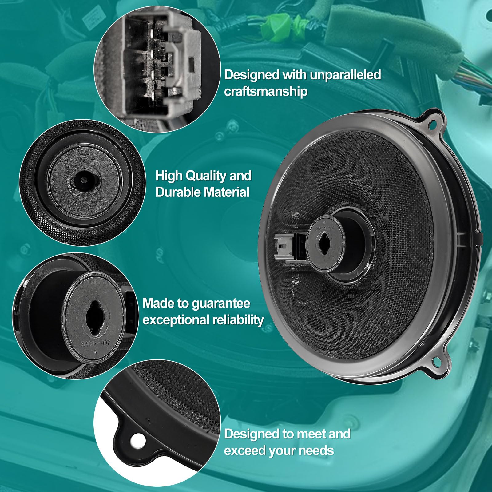 Ballmers KD45-66-A60 9'' Front Door Speaker Compatible with Mazda