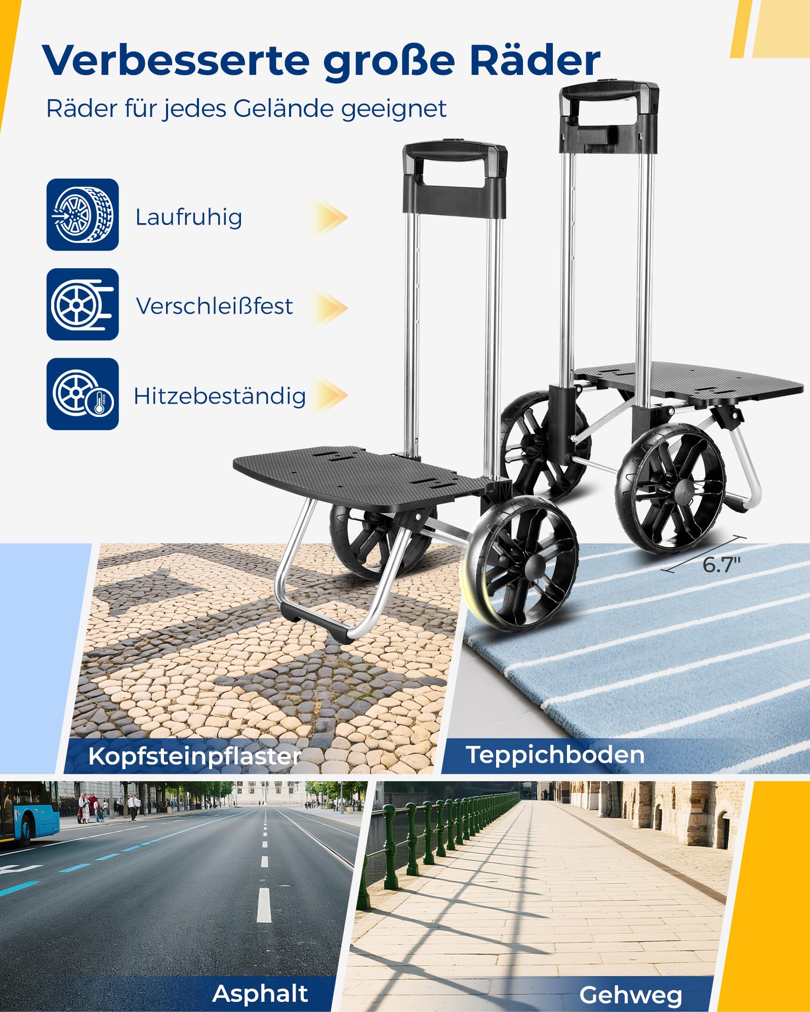 Ytonet Einkaufstrolley Klappbar mit Kühlfach, Einkaufswagen Groß Wasserdicht mit Starrer Bodenplatte für 55 Liter/68 kg, 3 in1 Shopping Trolley Sackkarre & Einkaufstasche mit Großen Rädern, Schwarz