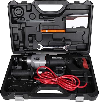 3000RPM Brushless Diamond Core Drilling Machine Handheld Variable Speed, High Power Dry Diamond Percussion Core Drill Heavy Duty for Diamond Concrete Stone Drilling with Box, 132MM