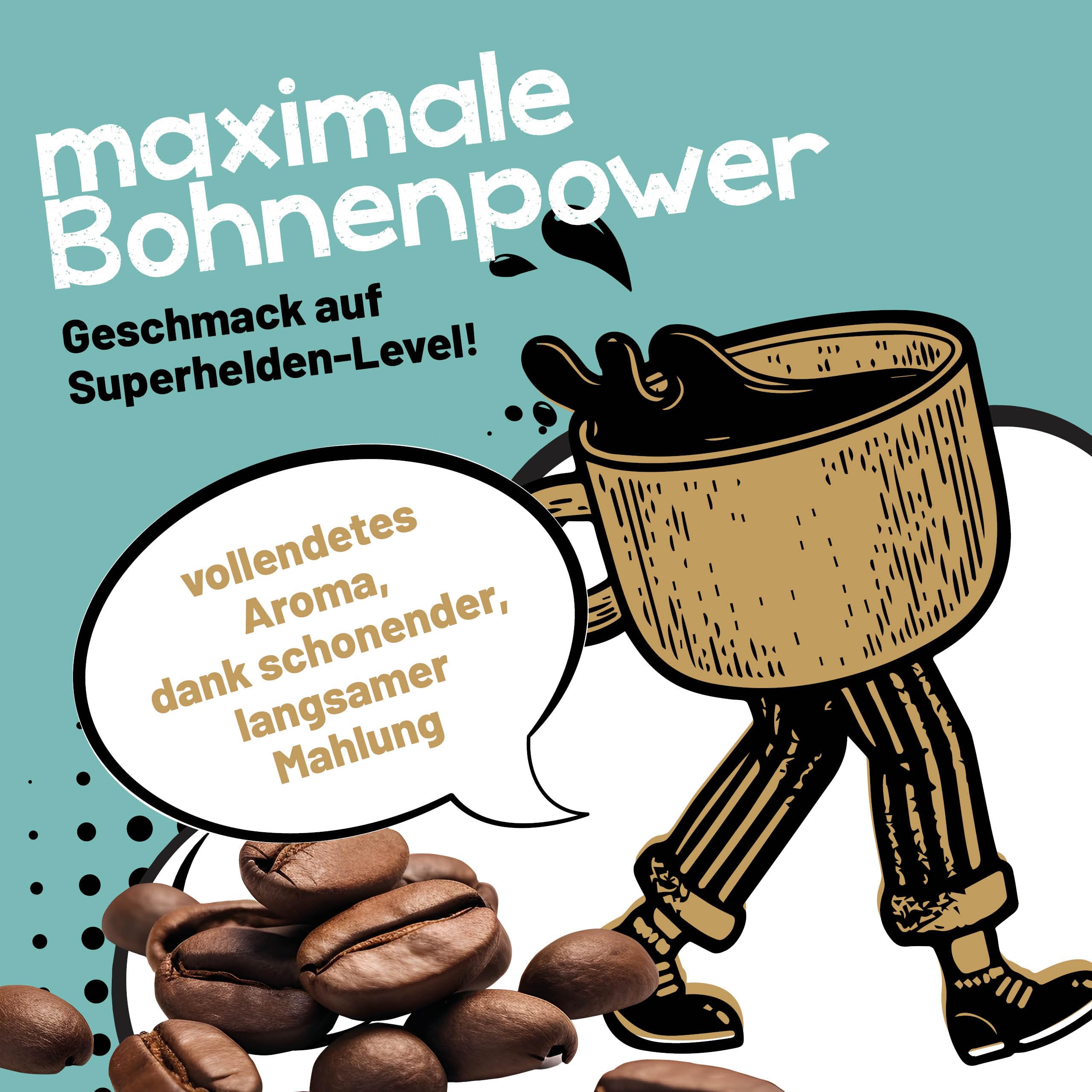 Morgenheld Kaffeemühle manuell Edelstahl – Handmühle Espresso, 2 Gläser | Stufenlos von Espresso bis Cold Brew einstellbar, mit Geschenkbox – ideal für Zuhause, Reisen und Camping