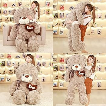 新品 レア 特大 BIG 83cm 大 くま ぬいぐるみ テディベア ファンシー Amazon.co.jp: ぬいぐるみ 特大 くま/テディベア 可愛い熊 動物