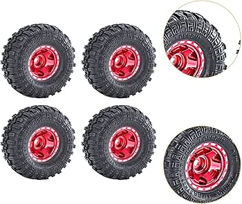 Amazon.co.jp: CoudarTitie RCクローラー用1.0インチホイールタイヤ4個