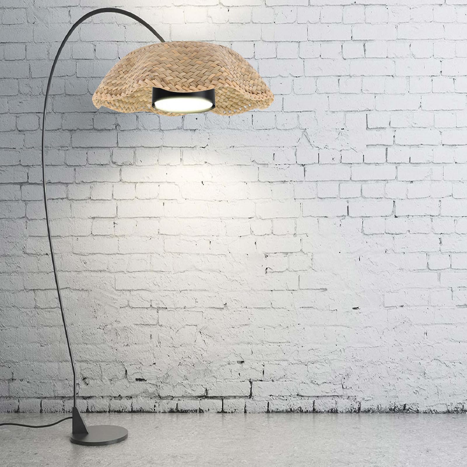 Paralume in Intrecciato Rustico Paglia Lampadario