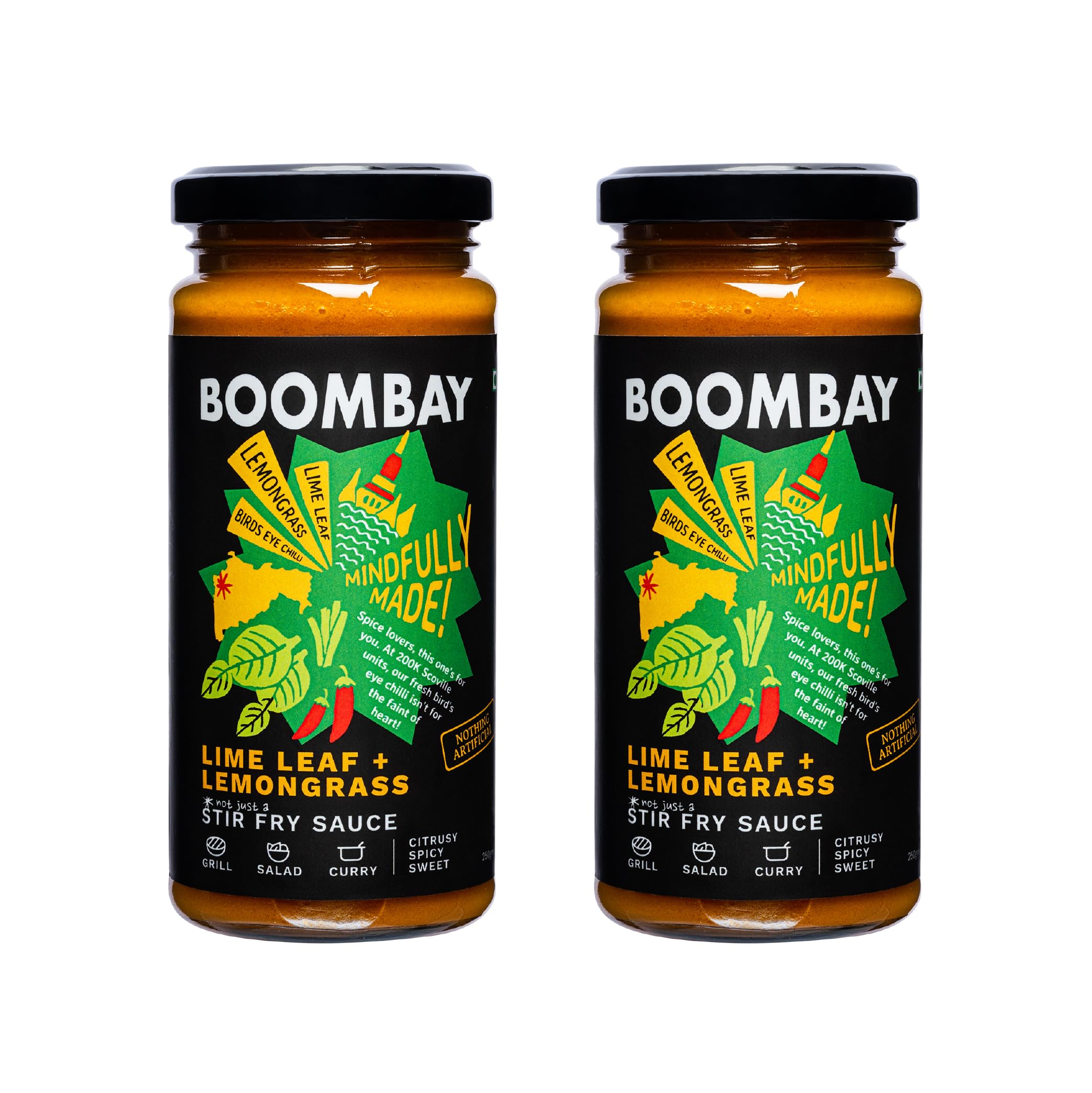See full amazon price history chart for BOOMBAY Lime Leaf + Lemongrass Stir Fry Sauce - Pack of 2 (250g each) | Nothing Artificial | No Bad Oils | No Refined Sugars | Plant Based | Use as Dressing, Curry Paste, Marinade, Dip for Rolls BOOMBAY Lime Leaf + Lemongrass Stir Fry Sauce - Pack of 2 (250g each) | Nothing Artificial | No Bad Oils | No Refined Sugars | Plant Based | Use as Dressing, Curry Paste, Marinade, Dip for Rolls (B0D7J2K61P) Amazon Price History, Amazon Price Tracker
