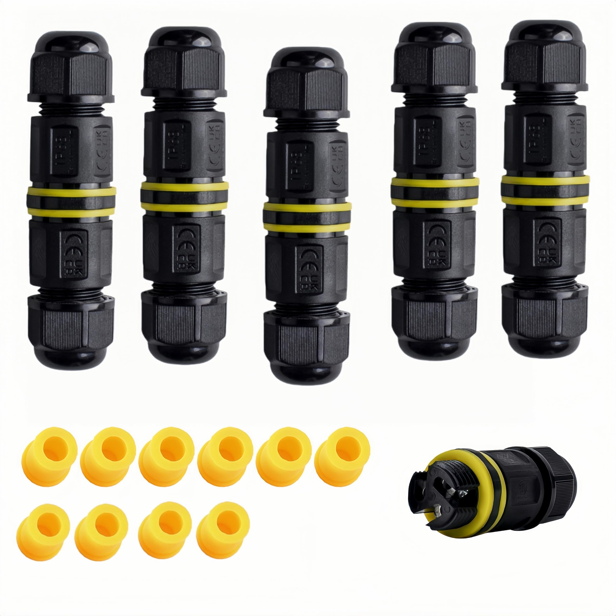 Waterproof Electrical Cable Connectors - Tynoscco -10 Waterproof Electrical Cable Connectors - Tynoscco -10