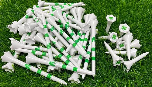 NorthPointe Juego de 50 camisetas de golf de plástico, incluye (40 unidades) camisetas de golf de plástico de 3  pulgadas + (10 unidades) 1