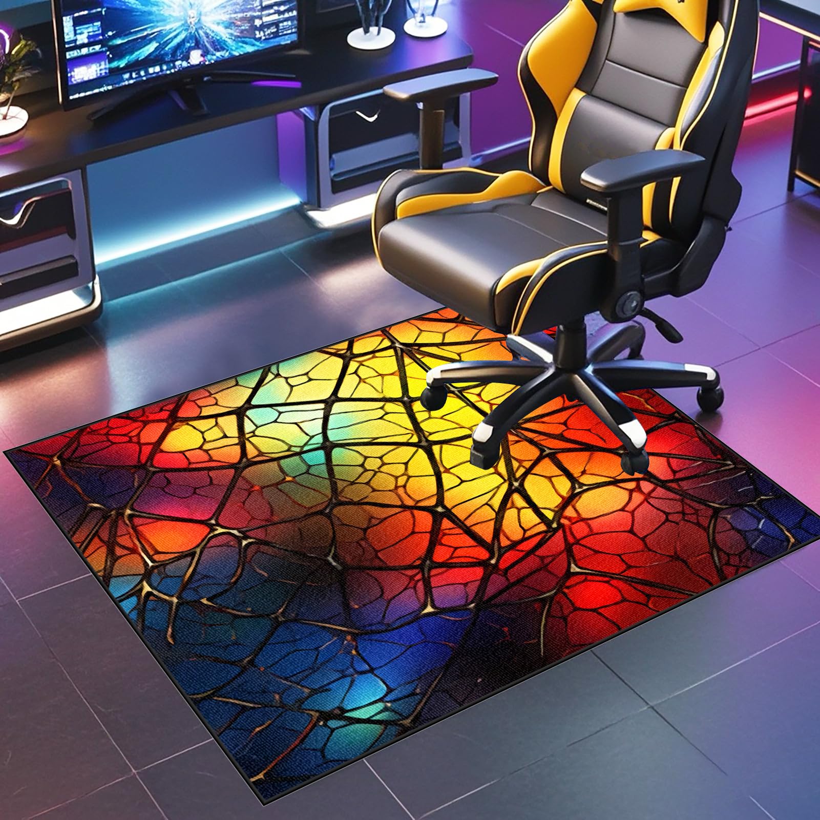 JaevKwzy Office Chair Mat for Hardwood & Carpet Floors Floor Protector for Home Office Heavy Duty Desk Chair Mat for Rolling Chairs 200 x 300 cm Easy Glide and No Curling Hard-Floor Chair Mats โ image 1