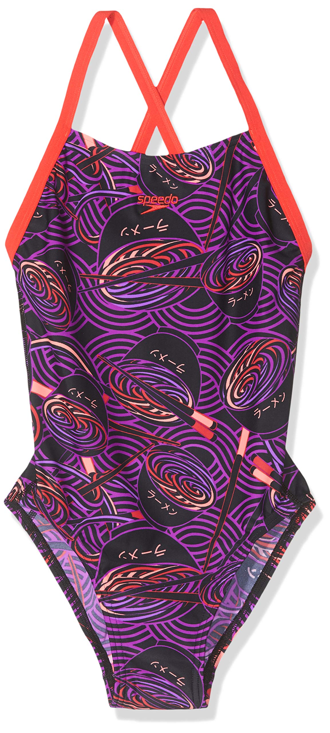 Speedo Tranq Fan Allover Digi Thinstrap Crossback Bañador Junior Girls