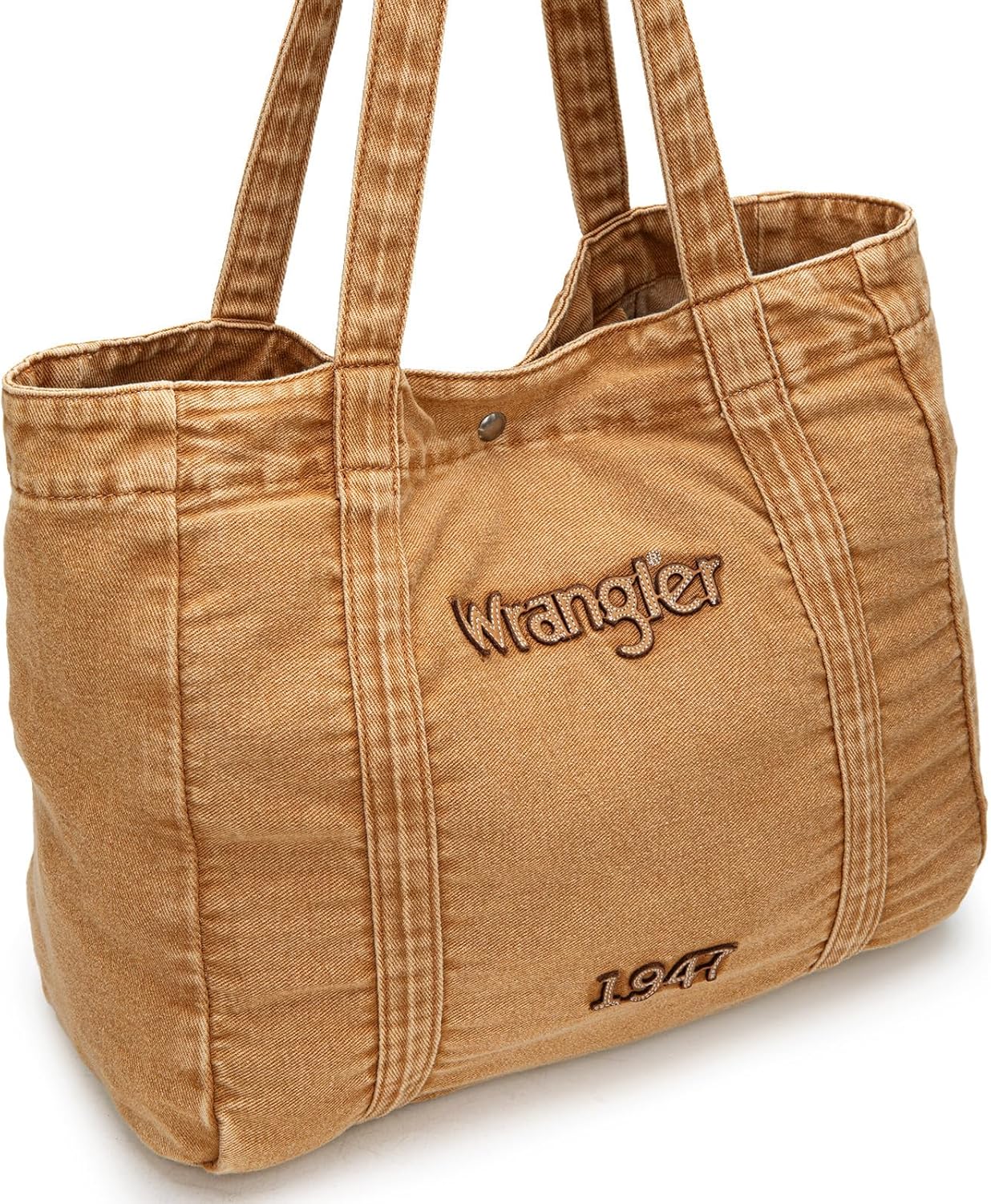 Montana West Wrangler Denim Tote Bag for Women Large Jean Shoulder Purses and Handbags | Casual, for Work, Travel - Image 4