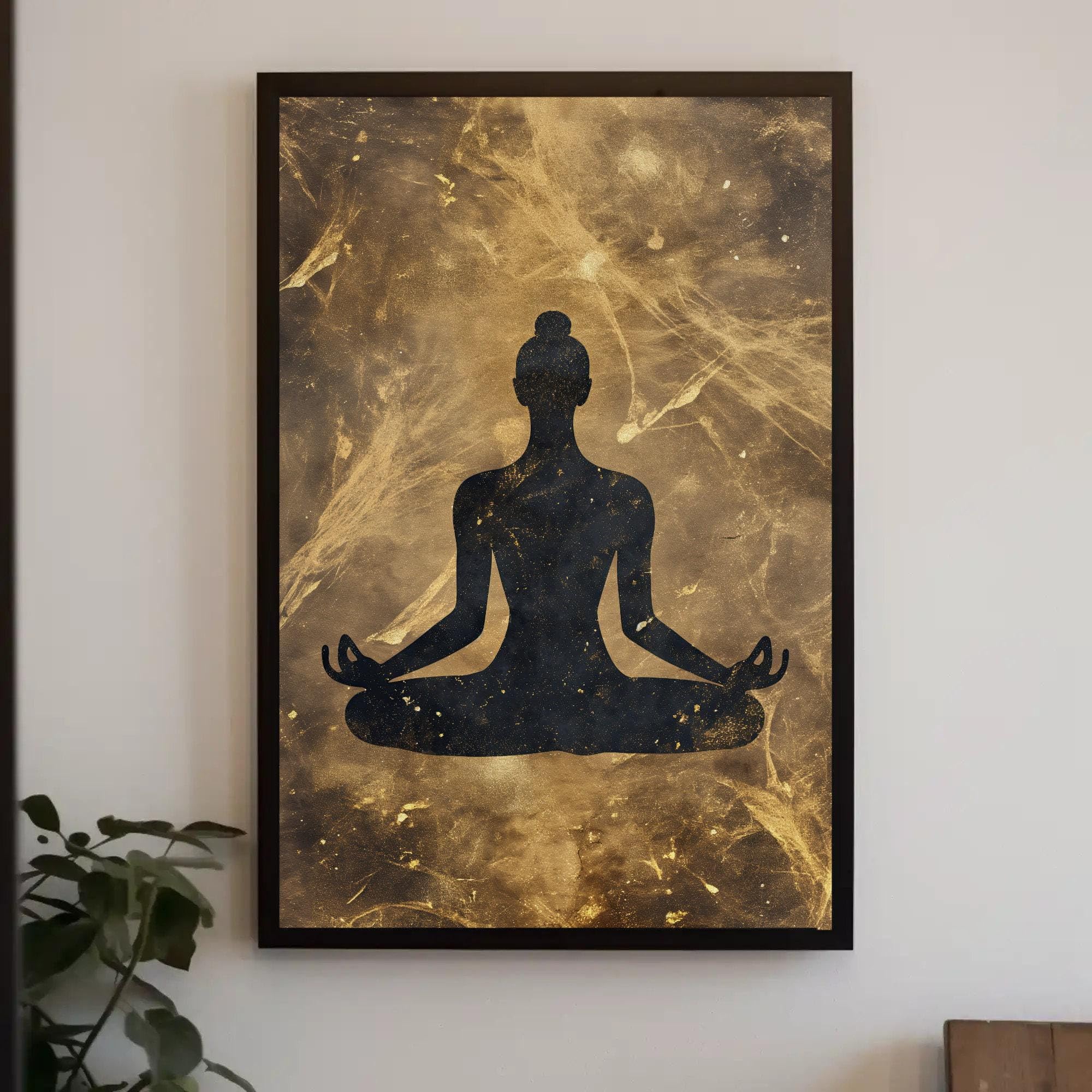 Tableau sur toile de méditation idéal pour décorer un salon zen - 8