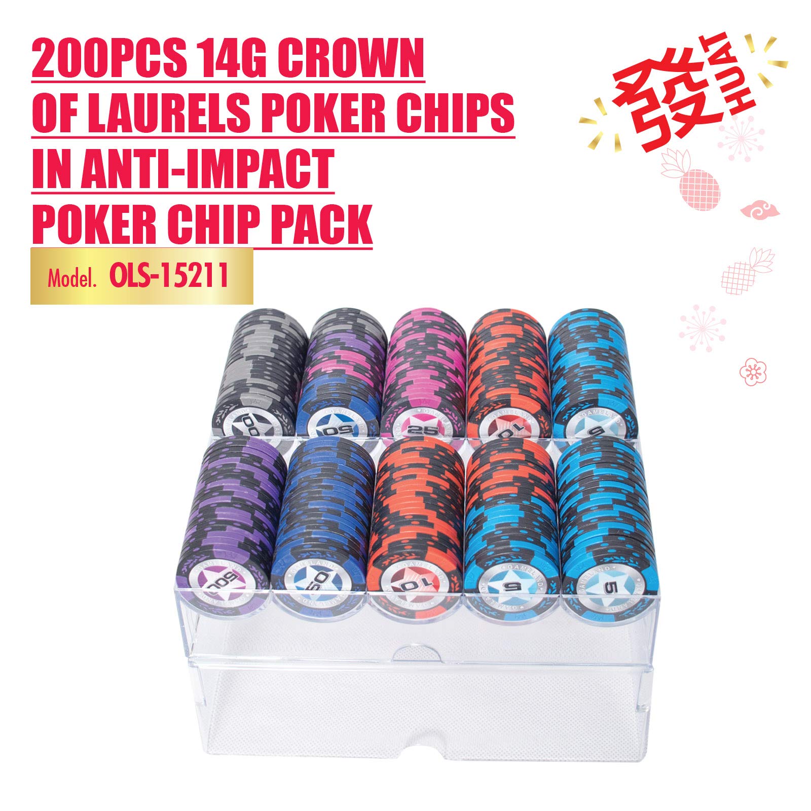 Heineken poker chips poker