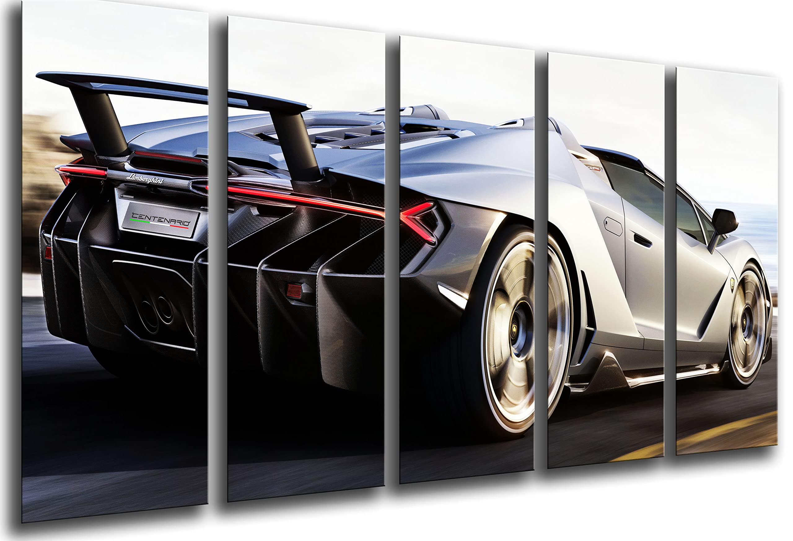 Tableau moderne photographique grand format 165x62 voiture sport Centenario Roadster